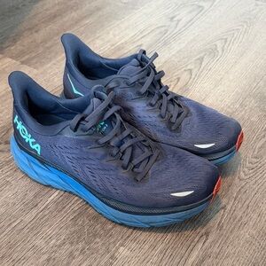 Men's Navy Hoka Clifton 8